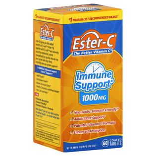 Ester C Vitamin C, 1000 mg, Coated Tablets, 60 tablets   Health