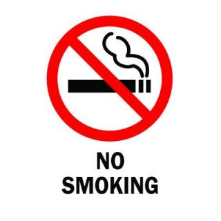 Brady 10 in. x 7 in. Polyester No Smoking Sign 88427
