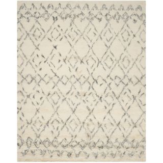 Safavieh Hand Tufted Casablanca Shag White/ Grey N.Z. Wool Rug (10 x