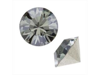 Swarovski Crystal, #1088 Xirius Round Stone Chatons ss24, 12 Pcs, Antique Grey F