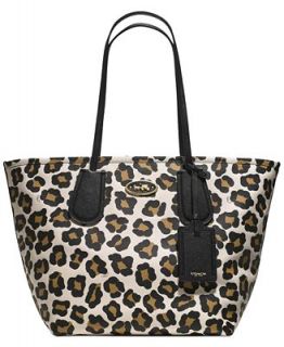 COACH TAXI TOTE IN OCELOT PRINT LEATHER   COACH   Handbags