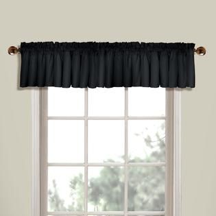 United Curtain Company   Westwood 56 x 16 valance available in black
