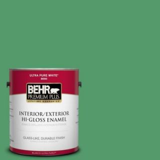 BEHR Premium Plus 1 gal. #P410 6 Solitary Tree Hi Gloss Enamel Interior/Exterior Paint 830001