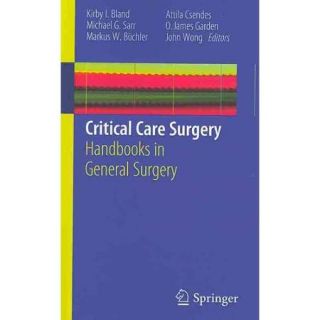 Critical Care Surgery: Handbooks in General Surgery