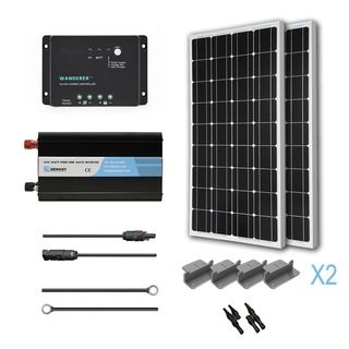 Renogy Solar Starter Kit: 100W Monocrystalline 12V RV and Boat Charger