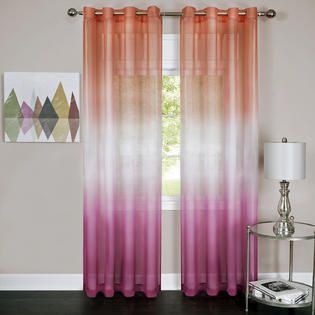 ACHIM Rainbow   Single Grommet Panel   52 x 63 Pink   Home   Home