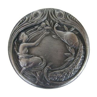 Notting Hill 1 3/8 in Pewter All Creatures Round Cabinet Knob