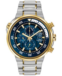Citizen Mens Chronograph Endeavor Eco Drive Two Tone Stainless Steel
