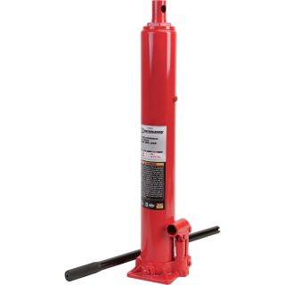 Strongway Hydraulic Long Ram Jack — 8-Ton Capacity, Single Piston, Flat Base  Long Ram Jacks