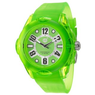 Tendence Womens Rainbow XL Neon Green Polycarbonate Quartz Watch