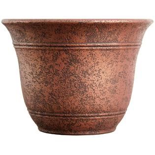 Sierra Planter Rustic Red stone, 16   Outdoor Living   Outdoor Decor