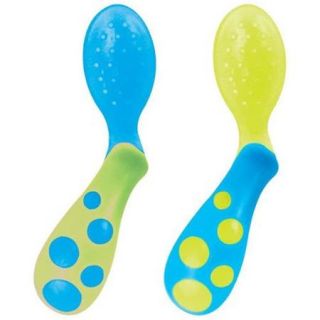 Sassy Less Mess Toddler Spoon 2 Pack   Blue