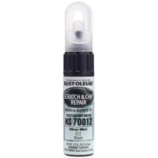 Rust Oleum Automotive 0.5 oz. Silver Mist Scratch and Chip Repair Marker (Case of 6) NS70012A