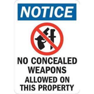 LYLE U1 1012 RD_7X10 Notice Sign, 10x7 In., English