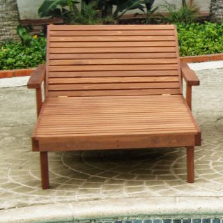 Summer Wide Chaise Lounge by Best Redwood