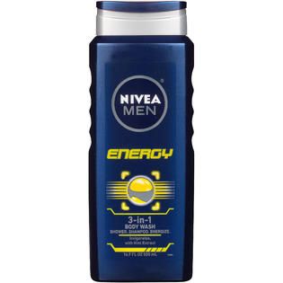 Nivea 3 in 1 Energy Body Wash 16.9 FL OZ SQUEEZE BOTTLE   Beauty