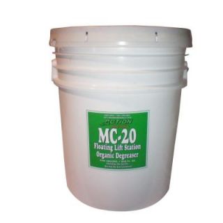 ACTION ORGANIC 1 5 Gal. pail Organic Cherry Scented Septic Tank and Lift Station Degreaser MC 20 4