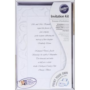 Invitation Kit 50/Pkg Elegant Swirls   Home   Crafts & Hobbies