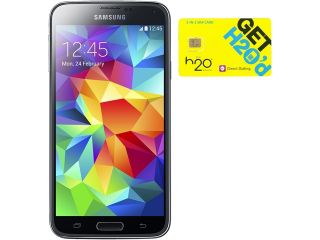 Samsung Galaxy S5 G900H Blue 16GB Android Phone + H2O $60 SIM Card