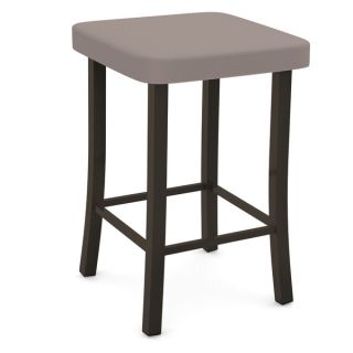 Oh! Home Entice Backless Counter Stool, Cream Linen & Nail head Trim