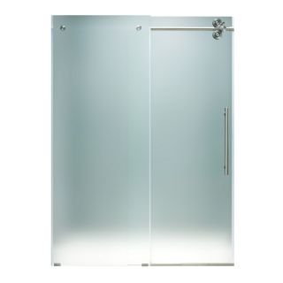 VIGO 68 in to 72 in W x 74 in H Frameless Sliding Shower Door