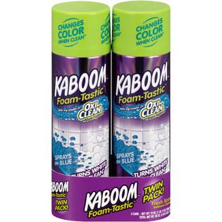 KABOOM Foam Tastic Twin Pack Bathroom Cleaner 38 OZ WRAPPER   Food
