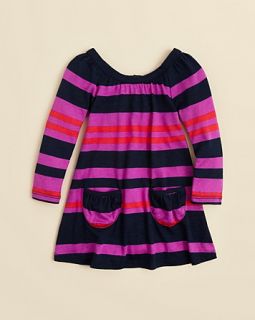 Splendid Girls' Tribeca Stripe 3/4 Sleeve Dress   Sizes 4 6X