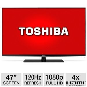 Toshiba 47L6200U 47 Class LED 3D HDTV   1080p, 120Hz, HDMI, USB, PC Input, Wi Fi, DynaLight, Smart TV, Energy Star
