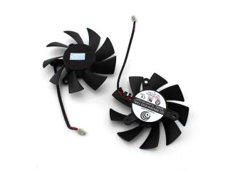 New Laptop CPU Cooling Fan For ATI GTX460 GTX560 GTX580 R6870 Series Replacement Part Number PLA08015S12HH 2pin 12V 0.35A 75mm Notebook Accessories Wholesale