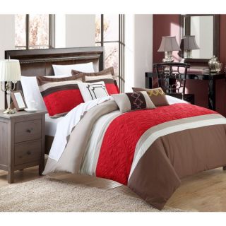 Chic Home Carla 10 piece Embroidered Comforter and Sheet Set