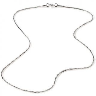 Stately Steel 1.5mm Box Link 26" Chain Necklace   7094726