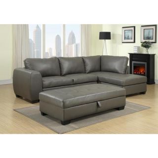 Richard Bonded Leather Sectional Set   Shopping   Big