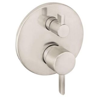 Hansgrohe Metris S 2 Handle Pressure Balances Valve Trim Kit with Diverter in Brushed Nickel (Valve Not Included) 04447820
