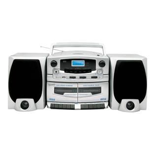 Supersonic  SC 2020U Portable MP3/CD Player with Cassette Recorder, AM