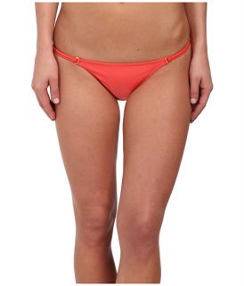 Vix Solid Coral Red String Full Bottoms