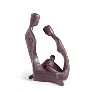 25 inch Couple with Baby Bronze Sculpture   15516616  