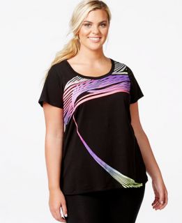 Ideology Plus Size Active Graphic T Shirt, Only at   Tops