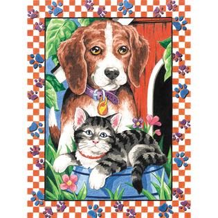 Dimensions Pencil Works Color By Number Kit 9X12 Animal Pets   Home