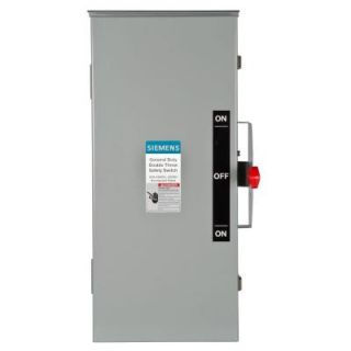Siemens General Duty Double Throw 100 Amp 240 Volt 3 Pole Outdoor Non Fusible Safety Switch DTGNF323R