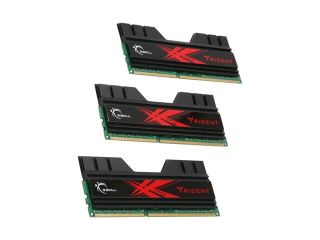 G.SKILL Trident 6GB (3 x 2GB) 240 Pin DDR3 SDRAM DDR3 2000 (PC3 16000) Triple Channel Kit Desktop Memory Model F3 16000CL9T 6GBTD