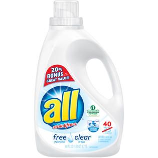 All Free Clear with Stainlifters 40 Loads Liquid Laundry Detergent