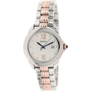 Seiko Womens SXDF62 Stainless Steel Quartz Watch