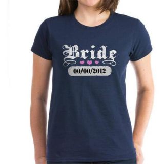 Cafepress Personalized Bride (Add Wedding Date) Women's Dark T Shirt