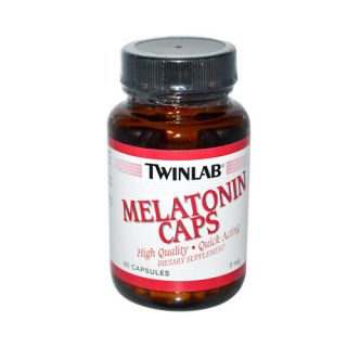 Twinlab Melatonin Caps   3 mg   60 Capsules pack of   12