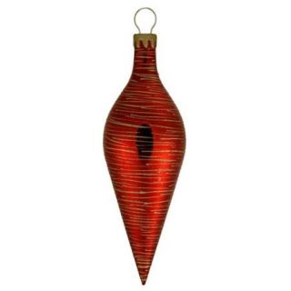 16" RED SHATTERPROOF COMMERCIAL SIZE FINIAL ORNAMENT