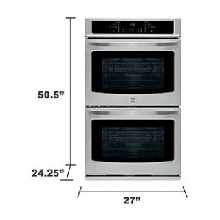 Kenmore 27 Self Clean Double Electric Wall Oven   Seamless Style and