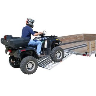 60 Triple Folding ATV, Motorcycle, Lawn Tractor Loading Ramps for Utility Trailers: Auto Body Tools & Equipment