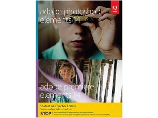 Adobe Photoshop & Premiere Elements 14 for Windows & Mac   Student & Teacher   Download