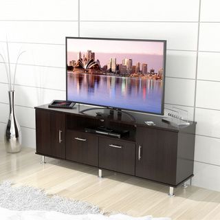 Inval Elegant 60 inch Espress wenge Flat Panel TV Stand  