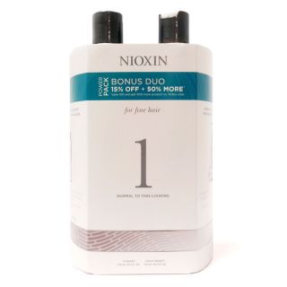 Nioxin System #1 Cleanser & Therapy 25.4 ounce Duo   15863316